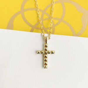 Kendra Scott Gold Jada Cross Short Pendant Necklace